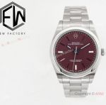 Rolex Oyster Perpetual 39 mm watch Red Grape Dial 904L Cal.3132 Movement